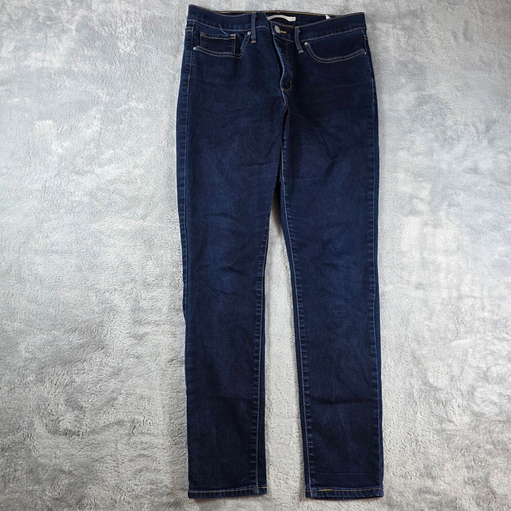 Levi's Women 30 Dark Blue Jeans 311 Shaping Skinny Mid Rise Stretch Denim